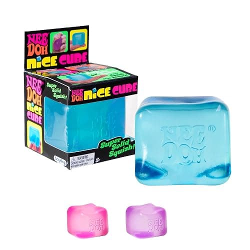 Schylling Nice Cube Nee Doh Stress Ball - Sensory Toys, Needoh Fidget Toys, Anxiety & Stress Relief, Sensory Balls, Non-Toxic Dough Material - Image 1