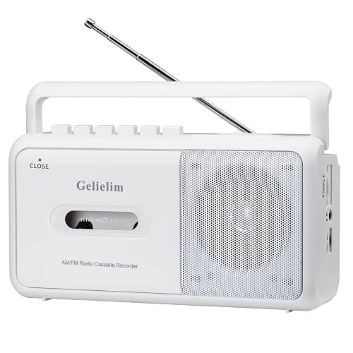 Gelielim Portable Cassette Player, Cassette Tape Player AM/FM Radio,Casette Tape Recorder with Earphone Jack, Cassette Boombox Battery Operated or AC Powered - Image 1
