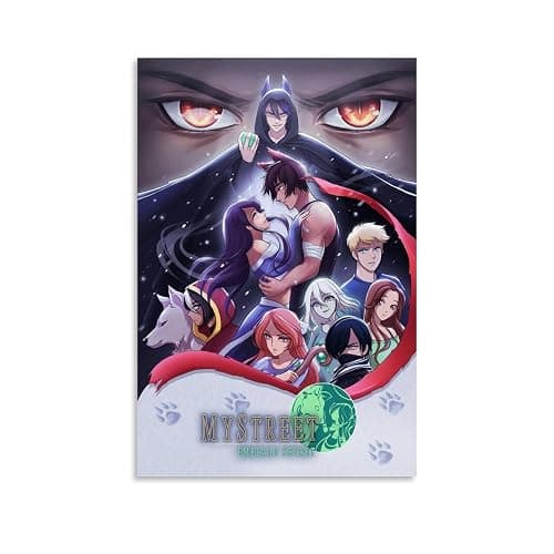 Fuwo Anime Aphmau Mystreet Poster Poster Canvas 90s Wall Art Room Aesthetic Posters 20x30inch(50x75cm) - Image 1