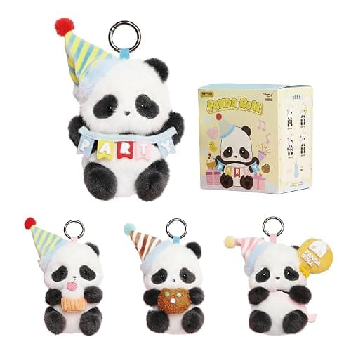 52TOYS Panda Roll Party Series 1PC, Collectible Plush Toy Kawaii Creative Gift Room Decor Desktop Decoration 4.7 Inch, Gift for Birthday Party, for Panda Enthusiasts - Image 1