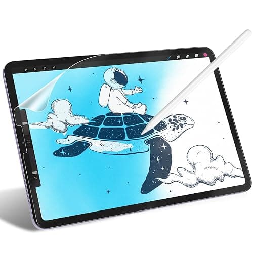 JETech Paper Screen Protector for iPad Air 5/4 (10.9-Inch, 2022/2020 Model, 5th/4th Generation), Anti-Glare, Matte PET Paper Film for Drawing - Image 1