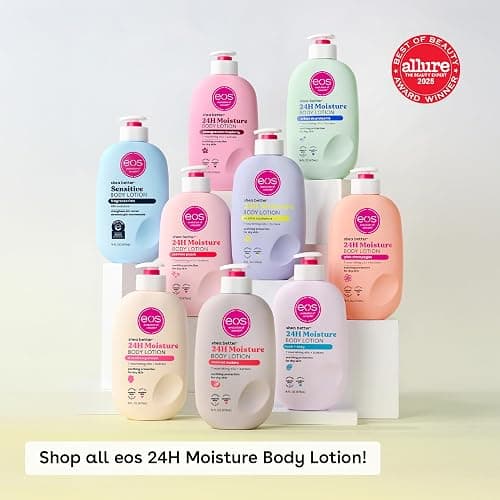 eos Shea Better Body Lotion Vanilla Cashmere, 24-Hour Moisture Skin Care, Lightweight & Non-Greasy, Natural Shea, Vegan, Vanilla Body Lotion, 16 fl oz - Image 1