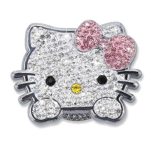 Bling Car Push to Start Button Cover Accessories, Cute Car Accessories for Women, Crystal Rhinestone Car Engine Start Stop Button Cover, Pink Car Decal for Women, Girly Car Decoration Interior Sticker - Image 1