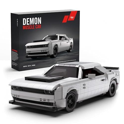 Nifeliz Demon Muscle CAR Model Set, Iconic Building Toy Model for Adults, Ideal Display Set for Gift-Giving to Muscle Car Fans (1225 PCS, NF10284) - Image 1