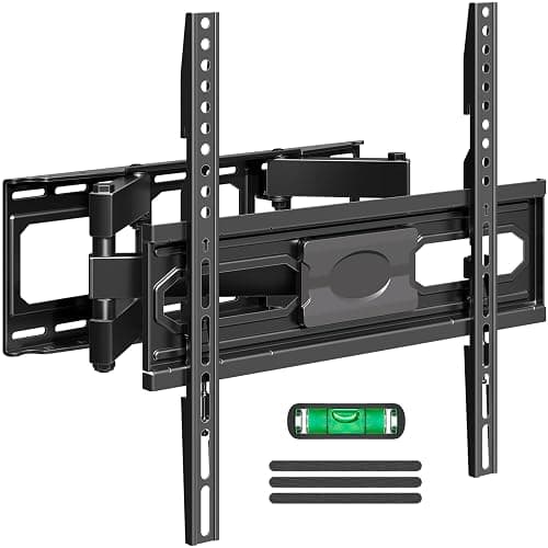 MOUNTUP TV Wall Mount for 26-65 Inch Flat Curved LED LCD Screen TVs Full Motion TV Mount, Tilt Swivel Extension Wall Mount TV Bracket with Dual Articulating Arms, Max VESA 400x400mm, Holds up to 99lbs - Image 1