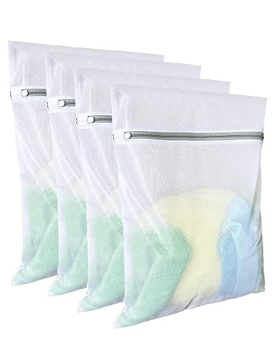 Laundry Bags Mesh Wash Bags(4Pcs,16 x 20 Inches),delicate laundry bag for College,Dorm,Storage - Large - Image 1