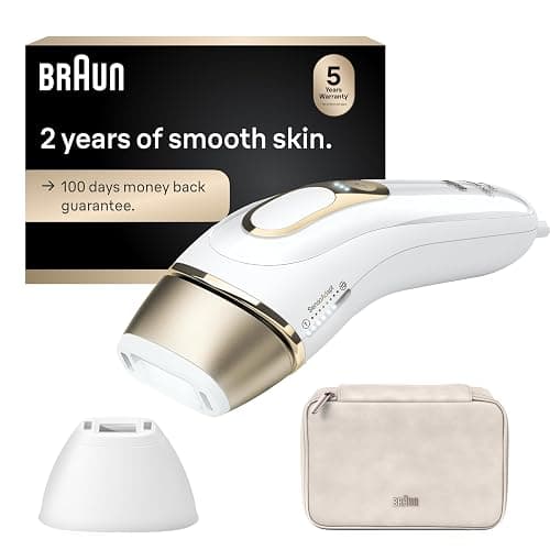 Braun IPL, Silk路Expert Pro 5, IPL Hair Removal for Women and Men, Permanent Laser Hair Reduction At-Home, 2 Heads, Pouch, IPL5137 - Image 1