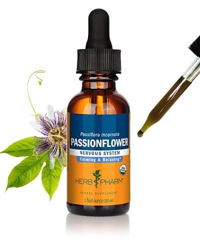 Herb Pharm Passionflower Liquid Extract: USDA Organic Calming Supplement, Passiflora Incarnata for Exhausted Minds, Fast-Absorbing, Sugar-Free Tincture, Up to 3 Week Supply, 1 oz - Image 1