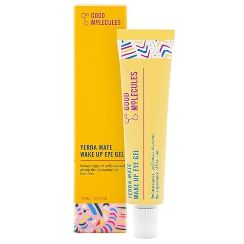 Good Molecules Yerba Mate Wake Up Eye Gel - Hydrating Under Eye Gel Cream with Hyaluronic Acid and Caffeine - Target Dark Circles and Puffiness - Skin Care for Face - Image 1