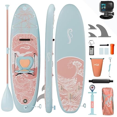 Devoko Tabla Paddle Surf Hinchable 330cm 2 en 1 con Kayak Hinchable Plazas y Accesorios hasta 130kg para Surf, Pesca, Yoga - Image 1