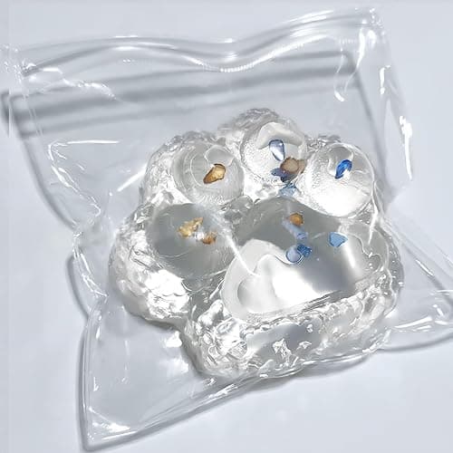 Big Taba Squishy Paw, 4.2in Clear Cat Paw Squeeze Toys, Cute Sticky Squishy Toy, Soft Stress Relief Fidget Sensory Toys, Executive Desk Toys & Party Favors for Kids & Adults - Image 1