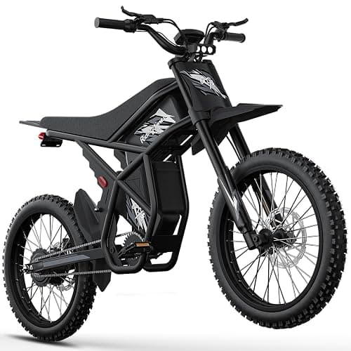 GT73 Electric Dirt Bike for Adults 2000W Electric Bike with 1747Wh(48V 18.2AH*2) Removable Batteries 37MPH/85Mile Range 25" x2" Motorcycle Tires Dual Hydraulic Brakes & Full Suspension (gt73-1) - Image 1