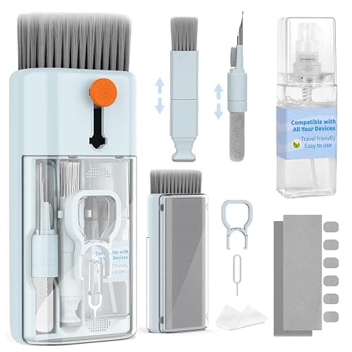 CleaniKu Keyboard Cleaner Laptop Cleaning Kit - 12 in 1 Computer Tech Cleaning Brush, Electronic Screen Cleaner with Multi-Function Cleaning Pen for MacBook, Tablet, iPhone, Earbuds, Camera, Lens - Image 1