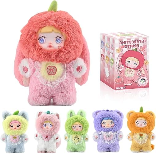 Mckkymi Plush Blind Box, Kawaii Nommi Cute Fruit Series Stuffed Blind Box Doll 1PC, Kawaii Mystery Plush Toys Collectible for Birthday Gift (1 of 7 Possible Styles) - Image 1