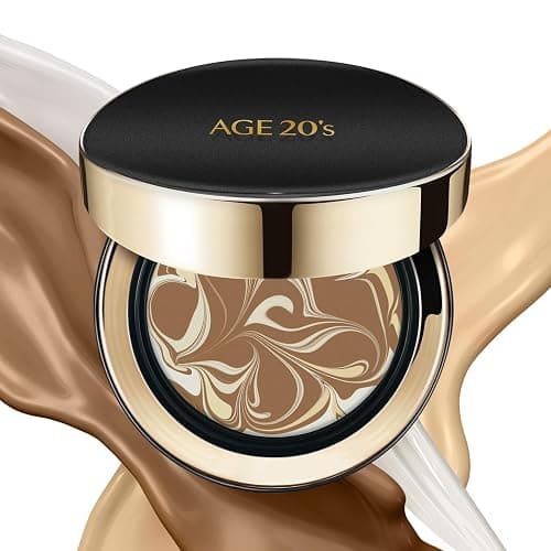 AGE20'S Signature Essence Pact SPF 50+ | Pack of 1 | 31 Medium Tan | Cream Foundation, Dewy Finish, Natural Coverage | Korean Cushion Foundation - 0.49 Ounce (Pack of 1) - 31 Medium Tan - Image 1