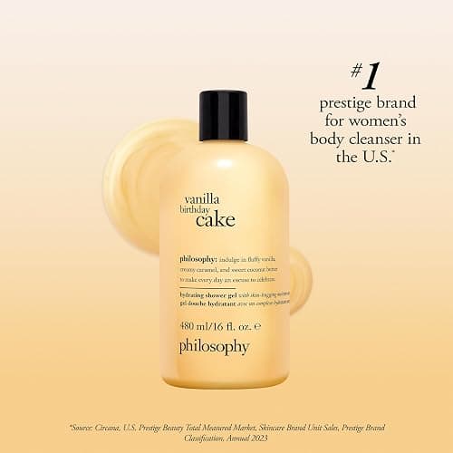 philosophy scent-sational hydrating bath & shower gels - efficiently cleanses, soothes & comforts dry skin - vegan & cruelty free formula - Image 1