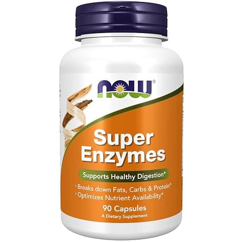 NOW Foods Supplements, Super Enzymes, Formulated with Bromelain, Ox Bile, Pancreatin and Papain, Super Enzymes,90 Capsules - Image 1