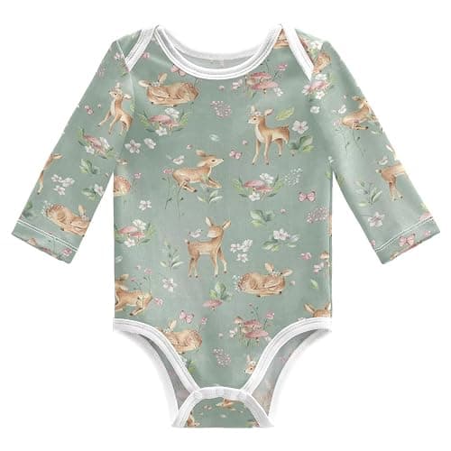 CHUROUSY Unisex Baby Bodysuit Long Sleeve Newborn Infant Outfit Soft Cotton Romper Baby Clothes for Boy Girl 0-24 Months - Image 1