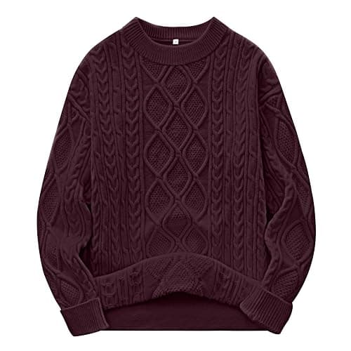 ANRABESS Women Oversized Chunky Cable Knitted Vintage Sweater 2025 Fall Winter Outfits - Image 1