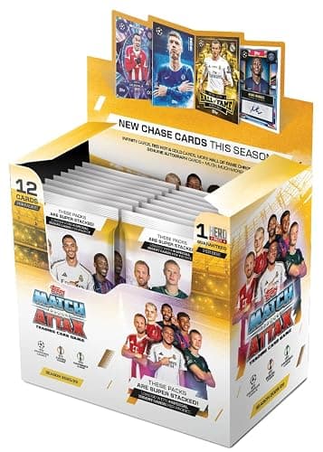 Topps UCC Match Attax 2025/26 - Full Box - contains 32 packets with 4 special insert cards per packet (12 cards per packet). - Image 1