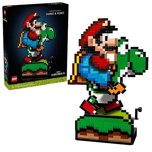 LEGO Super Mario World: Mario & Yoshi Building Set for Adults, Ages 18+ - Gift for Men & Women - Home Office or Room Decor for Fans - 71438 - Image 1