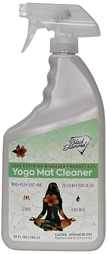 Black Diamond Stoneworks Yoga Mat Spray Cleaner: USDA Certified BIOBASED- Essential Oils, Safe for All Type of Materials, Exercise, Pilates, or Workout Mats. (1 quart) - Image 1