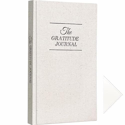 Gratitude Journal for Women & Teens - Quick Guided Daily Practice with Prompts & Affirmations, Mindfulness Exercises for Mental Wellness (5-Minute Routine, Linen Cover 13.6x21cm) - Beige - Image 1
