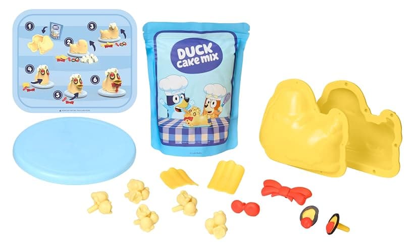 Little Tikes Creative Chefs Bluey Duck Cake Kit with 15 Accessories, Pretend Play Cooking Set, for Boys and Girls Ages 3+ Years - Image 1