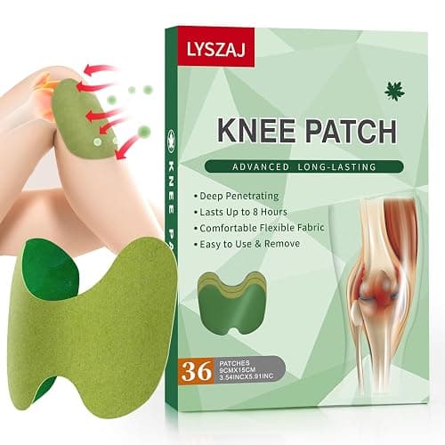 36Pcs Knee Patches, 8-Hour Heat Patches for Knee, Back, Neck, Shoulder | Wormwood Extract Self-Heating Stickers - Image 1