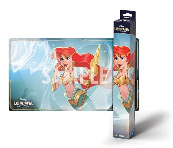 Ravensburger Disney Lorcana TCG Playmat Featuring Ariel - Sonic Warrior - Protects Cards - Versatile Game, Desk, or Mouse Pad - Suitable for Ages 8+ - Image 1