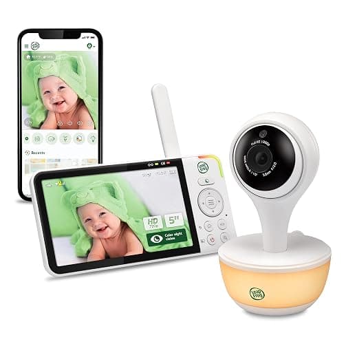 LeapFrog LF815HD - 1080p WiFi Remote Access Video Baby Monitor with 5” High Definition 720p Display, Night Light, Color Night Vision, (White), One Size - Image 1