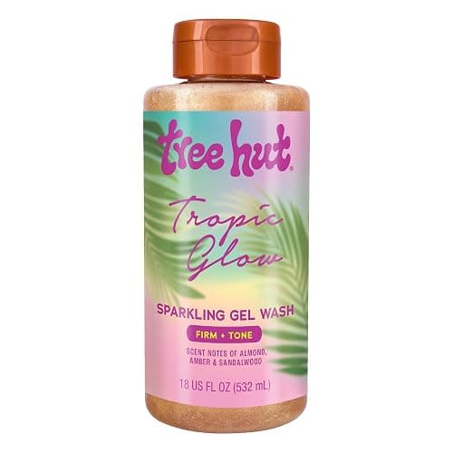 Tree Hut Tropic Glow Sparkling Gel Wash, Moisturizing & Hydrating Body Wash with Shea Butter, Warm Scent, Soft & Radiant Skin, 18 fl oz - Image 1