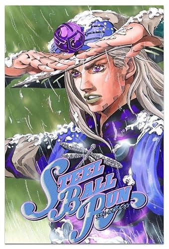 Anime Poster JoJo Bizarre Adventure Poster Adventure Time Canvas Wall Art Picture Print Painting Room Aesthetic for Home Bathroom Bedroom Office Living Room Wall Decor Gift 16x24inch No Frame - Image 1