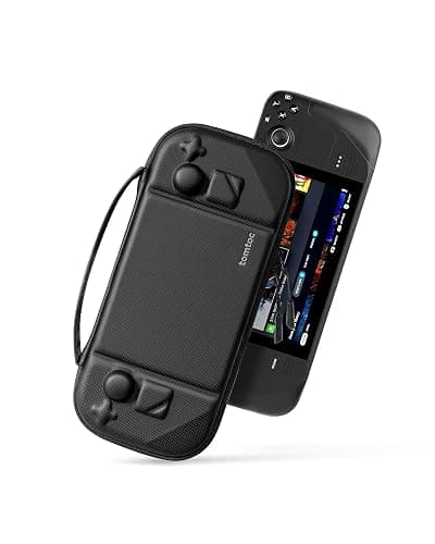 tomtoc Carrying Case Compatible with Steam Deck/OLED, Protective case, Hard Portable Travel Carrying bag for Steam Deck Console, Shockproof, Travel friendly, Black - Image 1