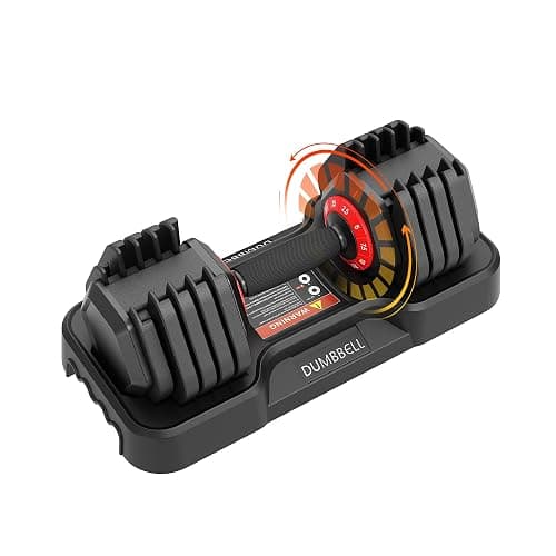 Adjustable Dumbbell Set, 25LBS Free Weights Dumbbells Set, Fast Adjust Dumbbell Weight Set with Anti-Slip Handle and Tray for Home Gym Strength Training Equipment - Image 1