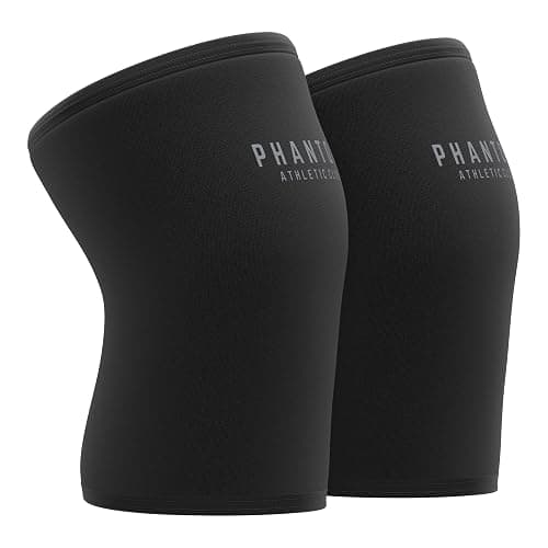 7mm Compression Knee Sleeves for Weightlifting Support, Powerlifting Strength, Heavy Squats, Cross Training, Gym Fitness, Sports – Strong Thick Neoprene Knee Braces for Men & Women (2 Pack, Large) - Image 1