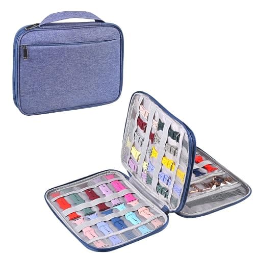 ZFZGFRCS Watch Band Storage Case Watch Band Organizer Bag Watch Band Case and Storage Holder Watch Bands Holder Carrying Case Compatible with 35 Watch Straps and Accessories - Image 1