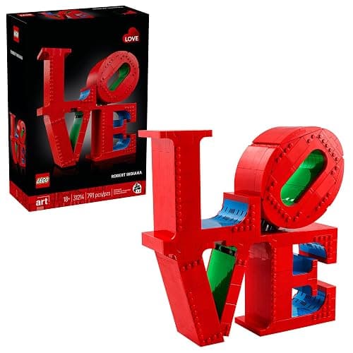 LEGO Art Love Collectible Building Set - DIY Kit for Adults, Ages 18+ - Gifts for Birthdays - Home Decor to Display on Table - 31214 - Image 1