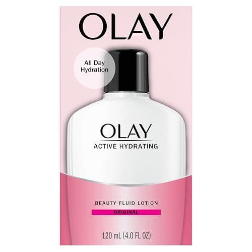 Olay Face Moisturizer, Active Hydrating Beauty Fluid Lotion, Original Facial Moisturizer, 4 Oz. (Pack of 2) - Image 1
