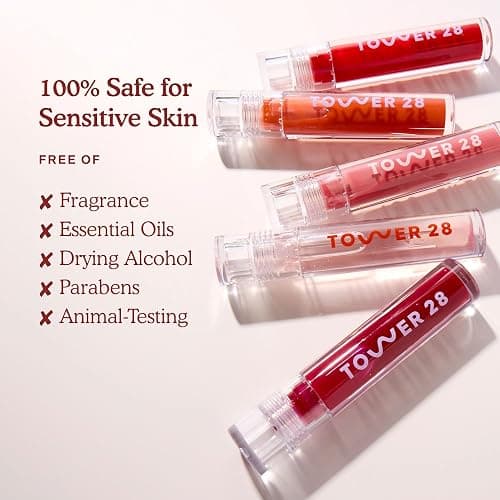 Tower 28 ShineOn Milky Lip Jelly, CASHEW, Non-Sticky, Hydrating Vegan Lip Gloss in Milky Rosy Brown, Apricot and Raspberry Seed Oil, Moisturizing, Clean, Cruelty Free - Image 1