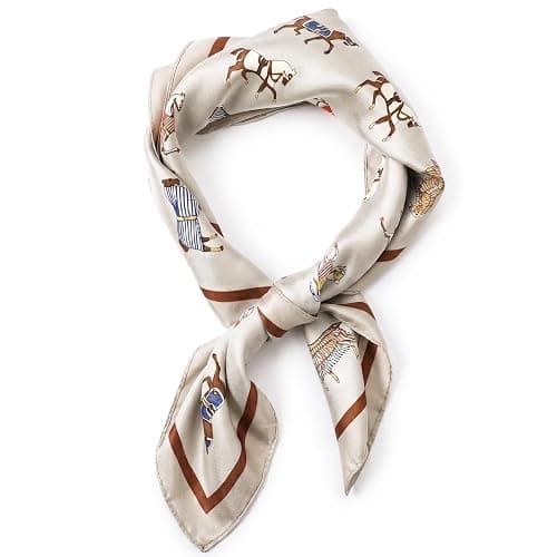 Ymapinc Colorful Western Horse Neck Scarf for Women, Square Silk Wrap, Horse Printed Bandanas Soft Head Scarf for Women - Image 1