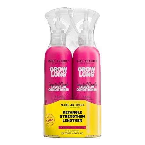 Marc Anthony Grow Long, Detangling Leave-In Hair Conditioner Spray 2 Pack | Anti-Frizz Anti-Breakage Hair Care for Dry Damaged Hair & Split Ends - Biotin, Vitamin E, Caffeine & Ginseng - Sulfate Free - Image 1