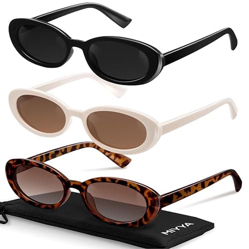 miyya Old Money Polarized Oval Sunglasses – 2025 Edition, UV400 Protection, Feather-Light Fit & Trendy Colors - Image 1