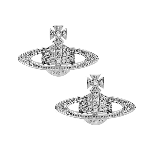 Saturn Earrings for Women Aesthetic Cubic Zircon Silver Saturn Planet Stud Earrings Fashionable Saturn Planet Pendant Earrings Classic Saturn Planet Gold Zircon Inlaid Saturn Earrings Jewelry Gift - Image 1