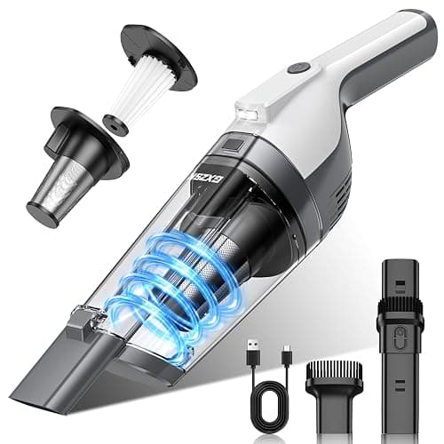 Handheld Vacuum Cordless, 15000PA Powerful Suction Hand Held Vacuum Cleaner, Car Vacuum Portable Cordless with Large-Capacity Dust Bin & LED Light, High Power Hand Vacuum for Home, Car, Office, Pet - Image 1