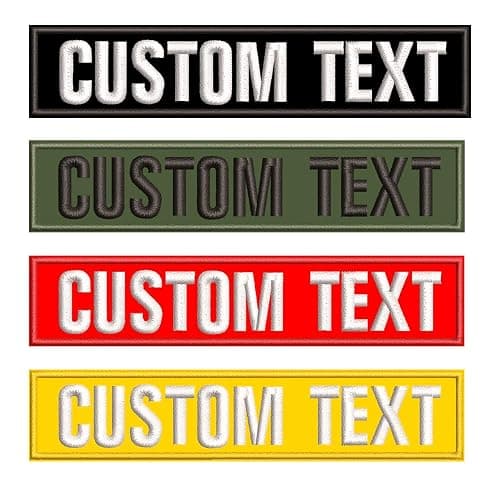 2PCS Name Patches, Personalised Military Patches Custom Embroidery Name Tag Tactical Moral Name Patch for Camouflage Uniform Jacket Hoodie Backpacks Vest Work Shirts Clothing,Hook Fastener or Iron on - Image 1