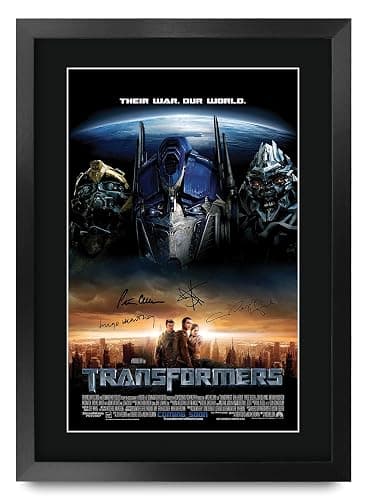 HWC Trading Transformers 1 16 x 12 inch Framed Gifts Printed Poster Signed Autograph Picture for Movie Memorabilia Fans - 16" x 12" Framed - Image 1