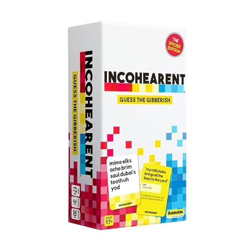Incohearent by Relatable – Guess the Gibberish Party Game for Adults, Funny Card Game Activity for Groups, Bachelorette Party Favorite, Summer Fun for Game Night, Travel-Friendly with 300 Cards - Image 1