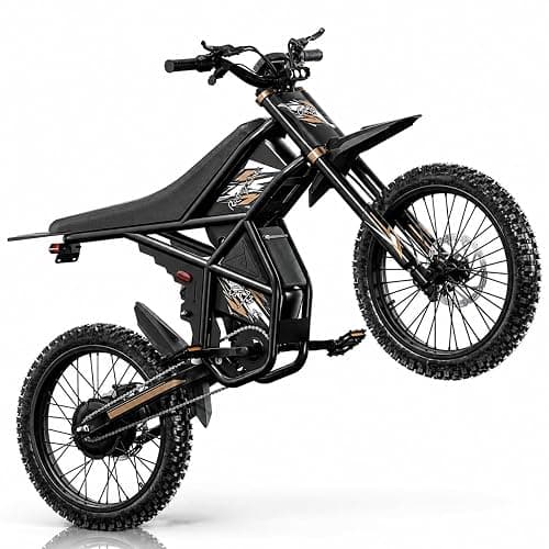 Riding'times GT73 PRO Electric Dirt Bike for Adults, Upgraded 3000W 60V 50MPH 36AH Dual Battery Ebike Up to 85 Miles, 25" Motorcycle Tire, UL2849 All Terrain for Mountains, Snow, Sand - Image 1