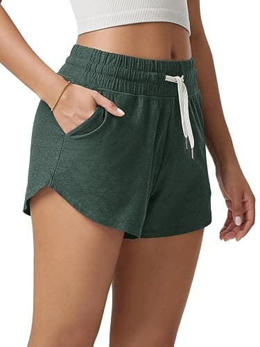 ODODOS Women's Performance Shorts Ultra Soft odSTRATUM Tech Mid Rise Relaxed Shorts with Pocket 3" Inseam Moisture Wicking - Image 1